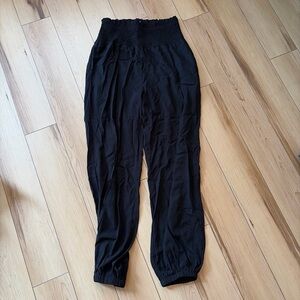 Cupshe Black Smocked Waistband Pants